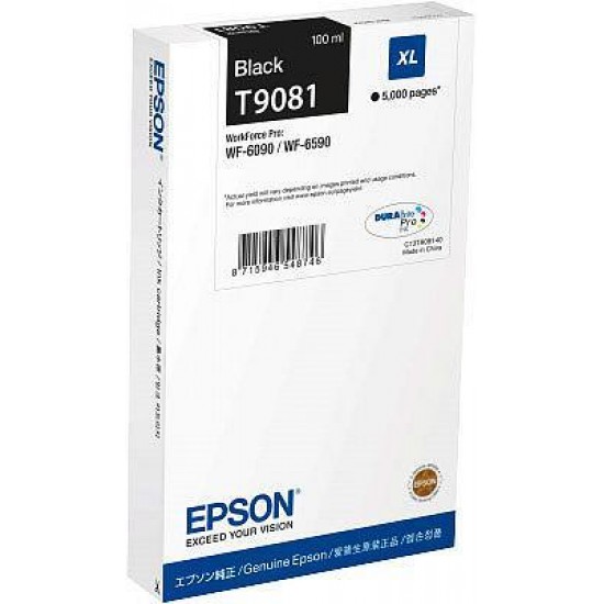 Ink Epson XL C13T908140 Black 100ml 5k pgs Ink Epson XL C13T908140 Black 100ml 5k pgs