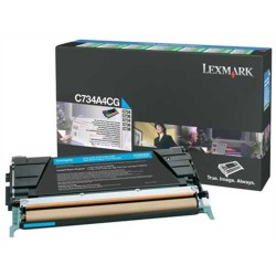 Toner Laser Lexmark C734A6C Cyan Standard 6K Pgs