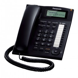 Ενσύρματη Τηλεφωνική Συσκευή Panasonic KX-TS880 ΜΑΥΡΟ
