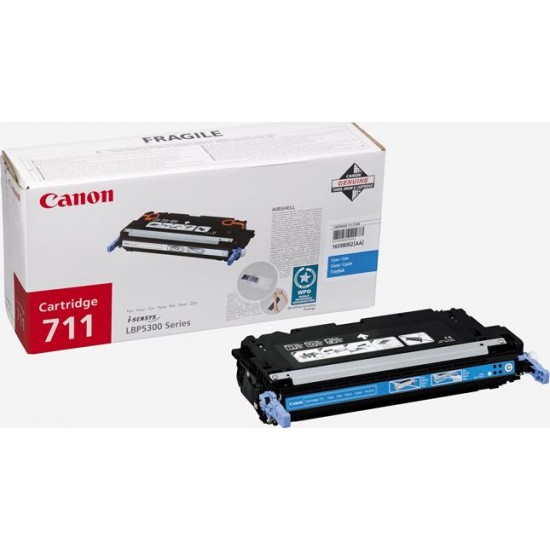 Toner Laser Canon Crtr All in One Crtr 711 Cyan - 6K Pgs Toner Laser Canon Crtr All in One Crtr 711 Cyan - 6K Pgs