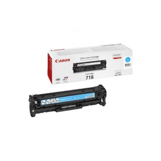 Toner Laser Canon Crtr All in One 718 Cyan - 2.9K Pgs Toner Laser Canon Crtr All in One 718 Cyan - 2.9K Pgs