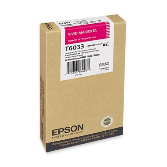Ink Epson C13T603300 Magenta High Capacity - 220ml Ink Epson C13T603300 Magenta High Capacity - 220ml