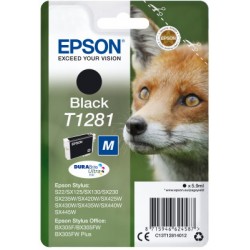 Ink Epson T12814011 Black with pigment ink new series Fox-Size M Ink Epson T12814011 Black with pigment ink new series Fox-Size M
