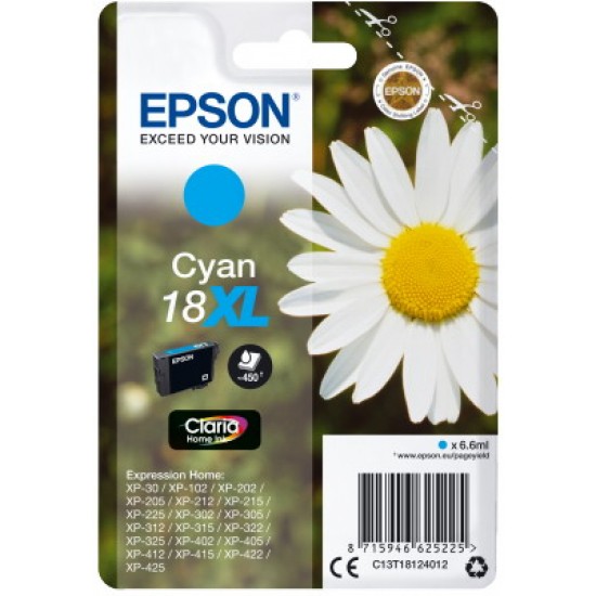 Ink Epson T181240 XL Cyan with pigment ink Ink Epson T181240 XL Cyan with pigment ink