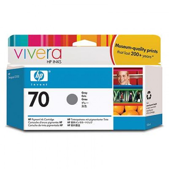 Ink HP No 70 Grey Crtr with Vivera Ink - 130ml Ink HP No 70 Grey Crtr with Vivera Ink - 130ml