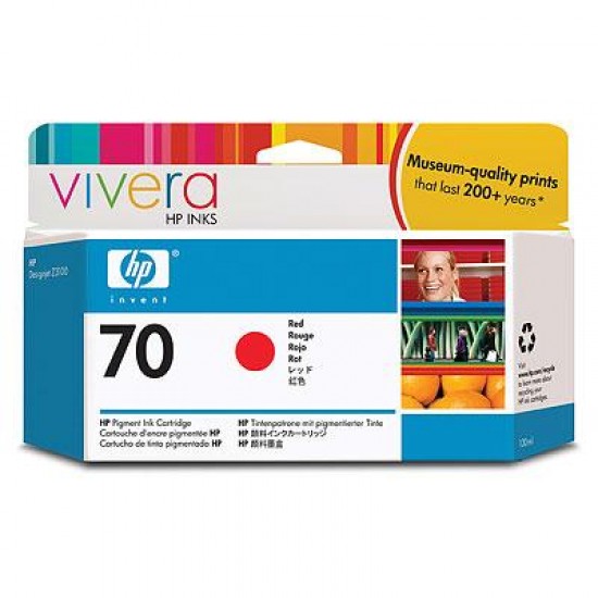 Ink HP No 70 Red Crtr with Vivera Ink - 130ml Ink HP No 70 Red Crtr with Vivera Ink - 130ml