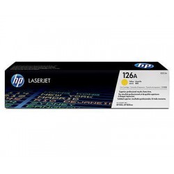 Toner Laser HP LJ Color CP1025 126A Yellow - 1K Pgs