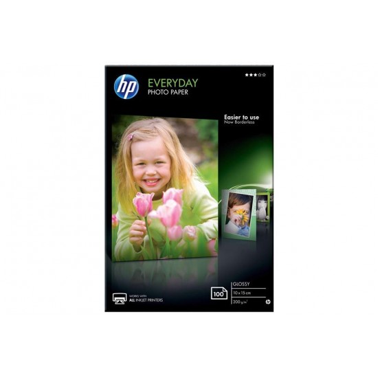 Everyday Glossy Photo Paper HP A6 (10X15cm) 100Shts