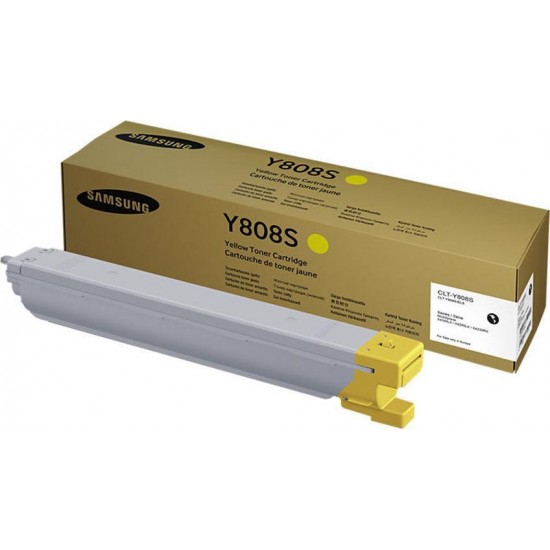 Toner Color Laser Samsung-HP CLT-Y808S ELS Yellow - 20k Pgs