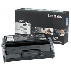 Toner Laser Lexmark 12A7400 Black 3K Pgs