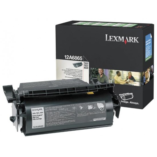 Toner Laser Lexmark 12A6865 Black 30K Pgs
