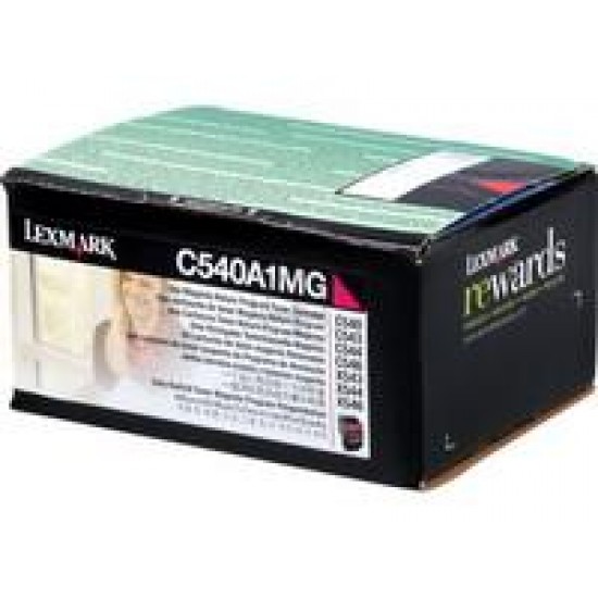 Toner Laser Lexmark C540A1M Magenta Low Yield 1K Pgs