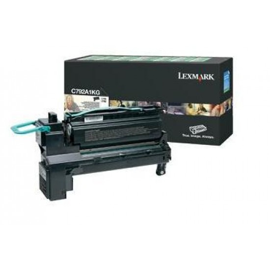 Toner Laser Lexmark C792A1KG Black Standard Yield 6K Pgs
