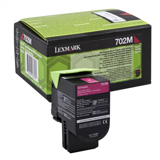 Toner Laser Lexmark 70C20M0 Standard Magenta -1k Pgs