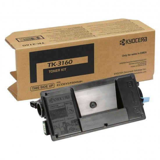 Toner Laser Kyocera Mita TK-3160 Black - 12.5K Pgs Toner Laser Kyocera Mita TK-3160 Black - 12.5K Pgs