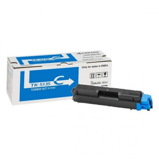 Toner Laser Kyocera Mita TK-5135C Cyan - 5K Pgs Toner Laser Kyocera Mita TK-5135C Cyan - 5K Pgs